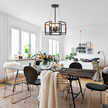 Ceiling Light Iron Frame 4-Light