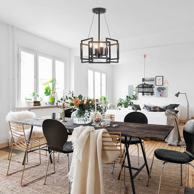 Ceiling Light Iron Frame 4-Light