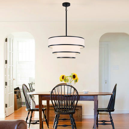 Modern 3-Tier Drum Chandelier-5-Light