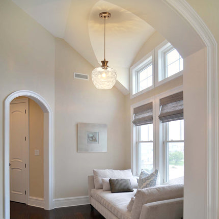 Pendant Light Rippled Glass Shade