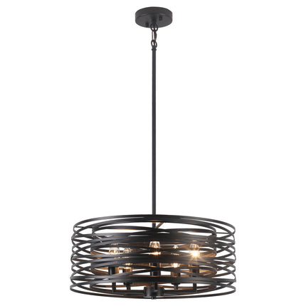 Chandelier Linear Nest Metal Cage 5-Light