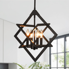 Modern Black Diamond Pendant Light