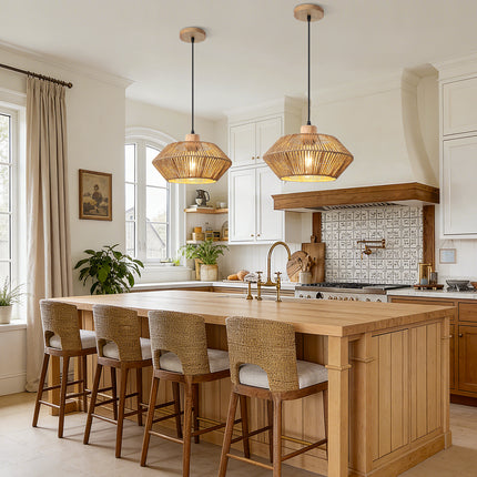 Pendant Light Wooden Canopy