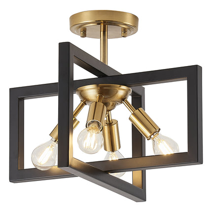 Ceiling Light Iron Geometric 4-Light