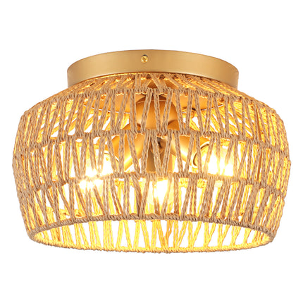Ceiling Light Woven Rattan Shade