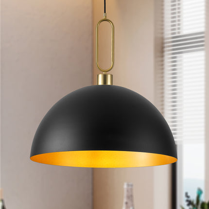 Pendant Light Gold Ring Dome 500mm