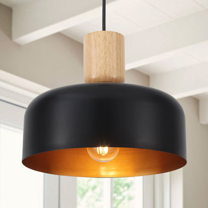 Pendant Light Dome Wooden