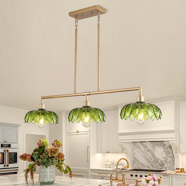 Island Light Glass Shade 3-Light