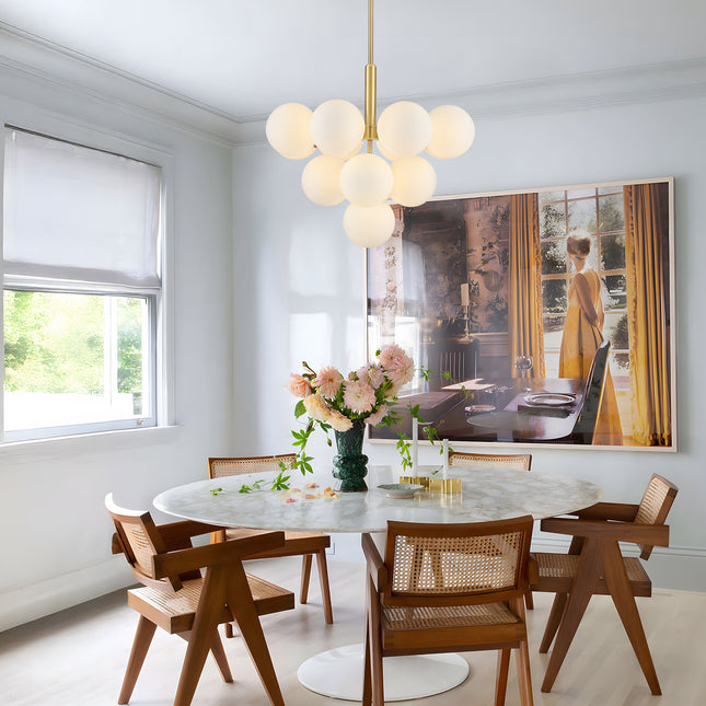 Chandelier Spherical Glass Shade 13-Light