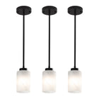 3-Pack Brushed Nickel Cloud Glass Pendant Lights
