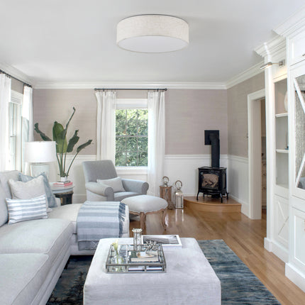 Ceiling Light Modern Fabric Shade 4-Light