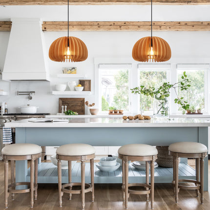 Pendant Light Wooden Shade