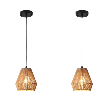 Pendant Light Boho Style 2-Pack