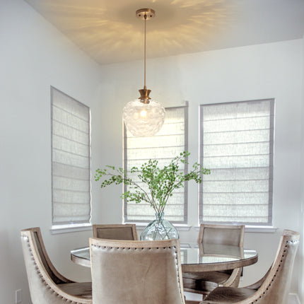 Pendant Light Rippled Glass Shade
