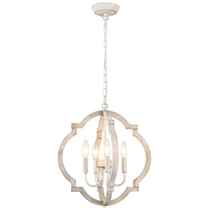 Chandelier Wood 4-Light