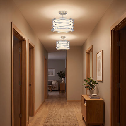 Modern Intersecting Ring 3-Light Ceiling Light
