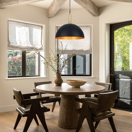 Pendant Light Gold Ring Dome 600mm