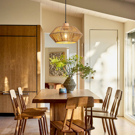 Pendant Light Wooden Canopy