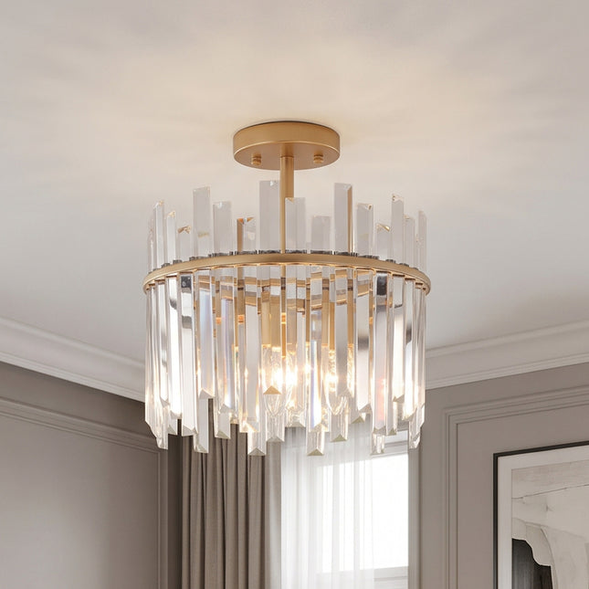 3-Pack Brushed Nickel Cloud Glass Pendant Lights