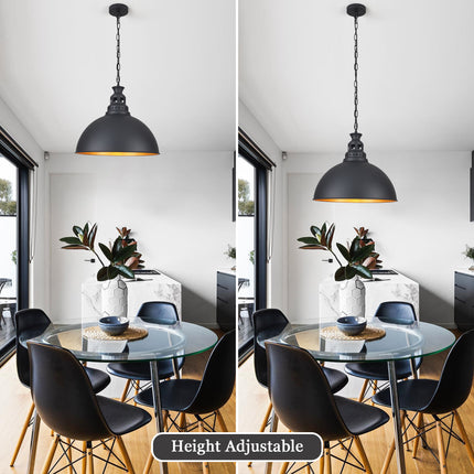 Pendant Light Satin Black Dome