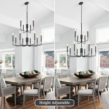Chandelier Iron 8+4-Light