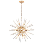 12-Light French Gold Tube Pendant Light
