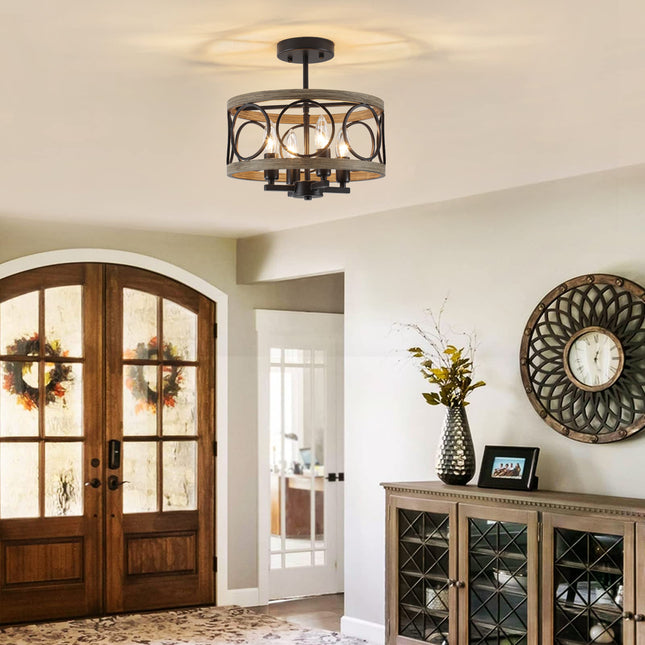 Ceiling Light Round Frame 4-Light