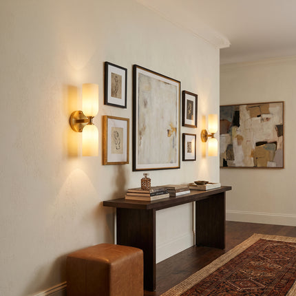 2-Pack 2-Light Brass Wall Sconces