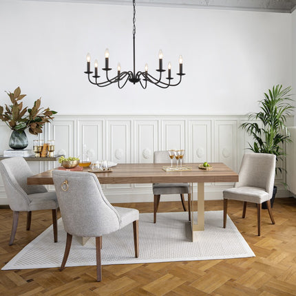 Chandelier Iron Farmhouse 8-Light