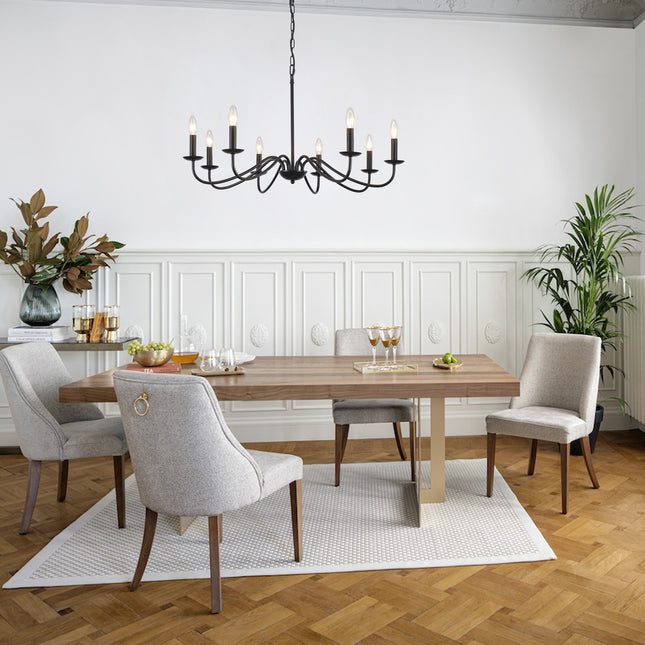 Chandelier Iron Farmhouse 8-Light