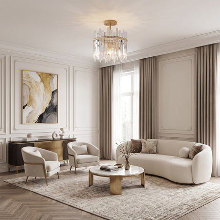 3-Pack Brushed Nickel Cloud Glass Pendant Lights