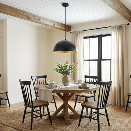 450mm-Modern Black Dome Pendant Light