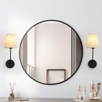 Wall Sconce Fabric Shade Single