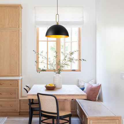 Pendant Light Gold Ring Dome 500mm