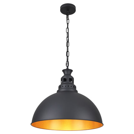Pendant Light Satin Black Dome