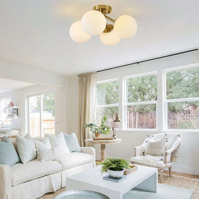 Ceiling Light Globe Shade 4-Light