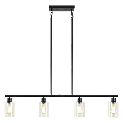 Island Pendant Light Glass Shade 4-Light