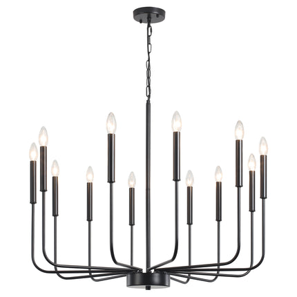 Chandelier Wrought Iron 12-Light