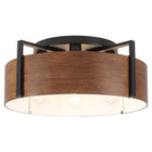 Modern Matte Black 4-Light Flush Mount