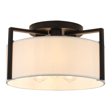 Ceiling Light Fabric Shade 3-Light