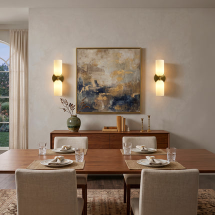 2-Pack 2-Light Brass Wall Sconces