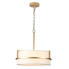 Gold Fabric Drum Pendant