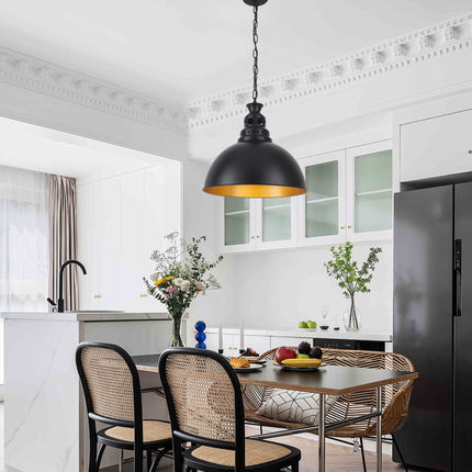 Pendant Light Matte Black Dome