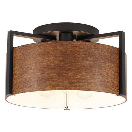 Ceiling Light Iron Shade 3-Light