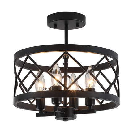 Ceiling Light Iron Candle 4-Light