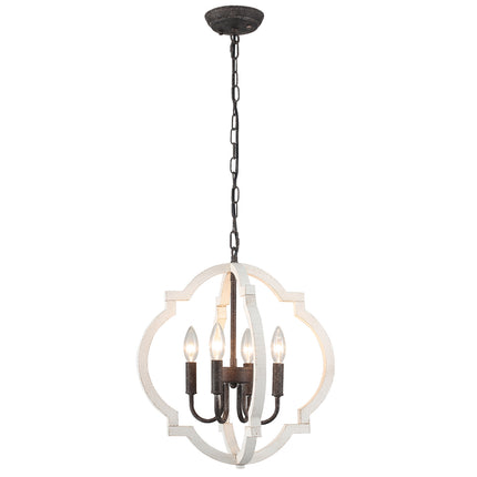 Chandelier Wood 4-Light