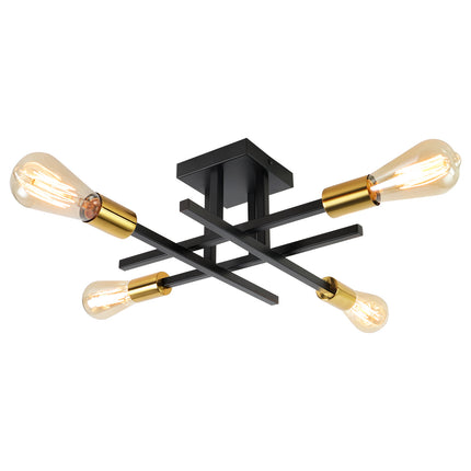 Ceiling Light Iron Modern 4-Light