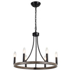 Chandelier Wagon Wheel 6-Light