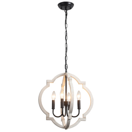Chandelier Wood 4-Light