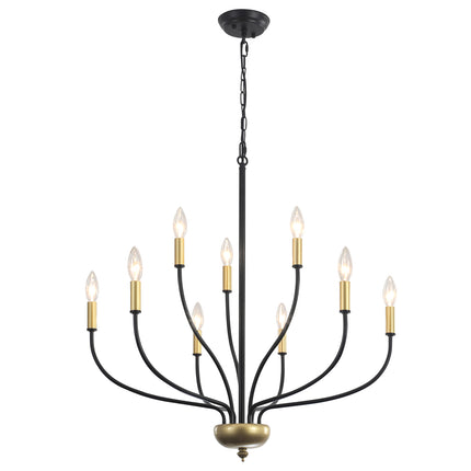 Chandelier Two-Tier Candle 9-Light